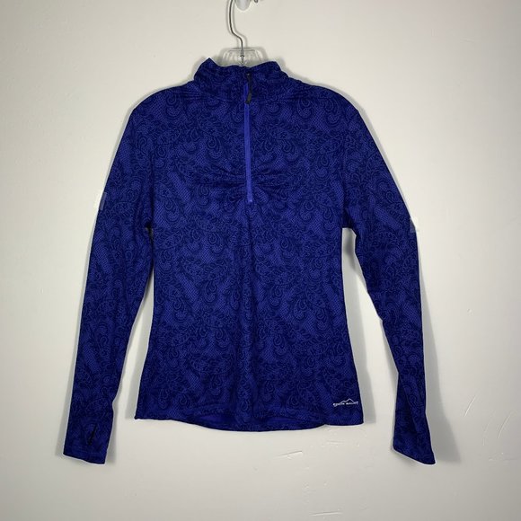 Womens Eddie Bauer Long Sleeve Paisley M Pullover - Picture 1 of 7
